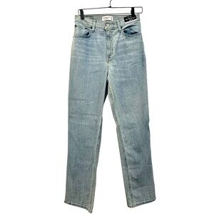 Abercrombie & Fitch Curve Love High Rise 90s Straight Leg Denim Jeans Size 28